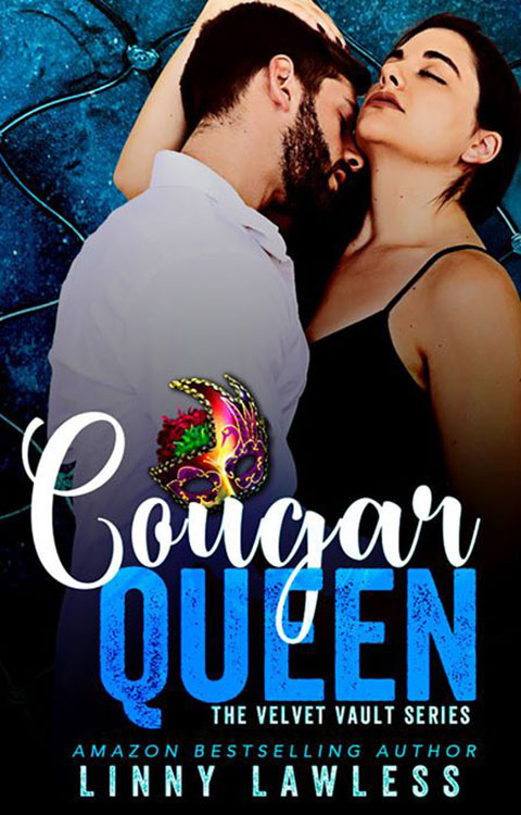 Cougar Queen by Linny Lawless, Linny Lawless romance author, Brock Grady model,