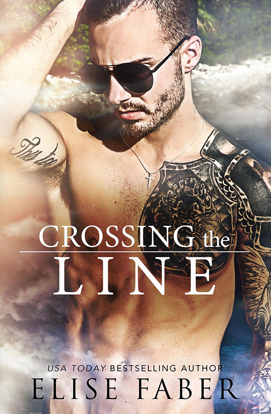 Crossing The Line by Elise Faber, Elise Faber romance author, Cody Smith model