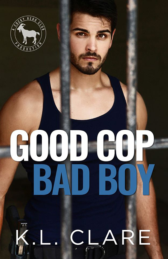 Good Cop Bad Boy by K.L. Clare, K.L. Clare romance author, Daniel Rengering model, CJC Photography book cover photographer 