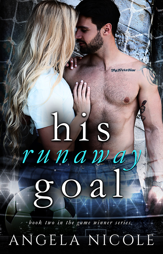 His Runaway Goal by Angela Nicole, Angela Nicole romance author, Jered Youngblood model