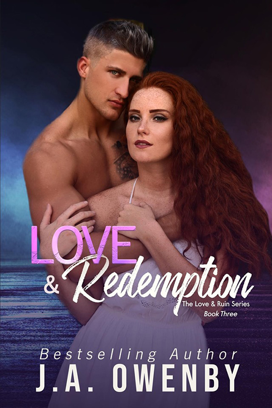 Love & Redemption by J.A. Owenby, J.A. Owenby romance author, Quinn Biddle model