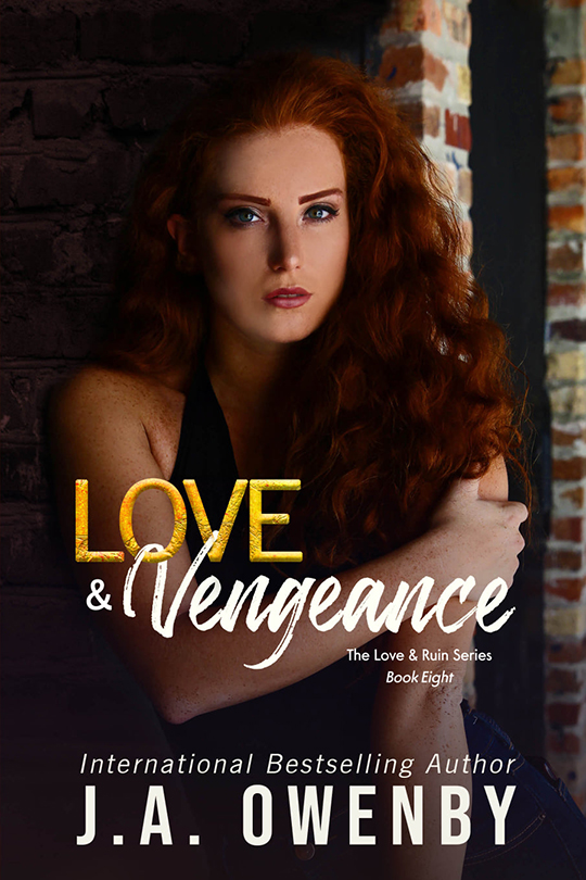 Love and Vengeance by J.A. Owenby, J.A. Owenby romance author, CJC Photography book cover photographer
