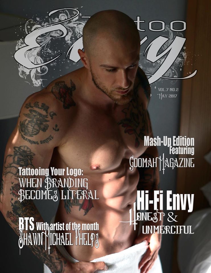 Tattoo Envy Magazine, Chris Boutot fitness model,  CJC Photography, Florida photographer,  book cover photographer, romance book cover photographer