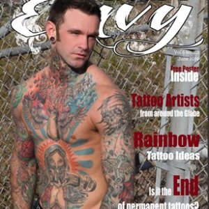 Tattoo Envy Magazine, Tattoo Magazine, Damien Decent, CJC Photography