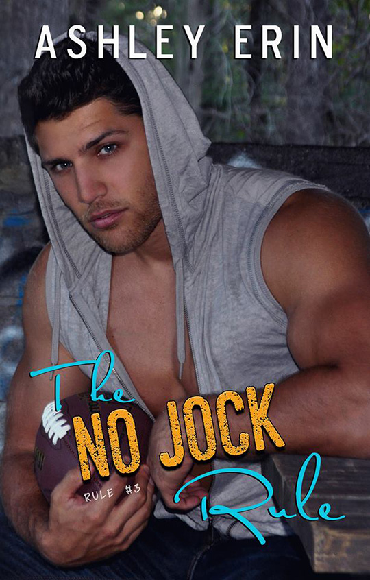 The No Jock Rule by Ashley Erin, Brendon Charles, CJC Photography, Florida photographer,  book cover photographer, romance book cover photographer