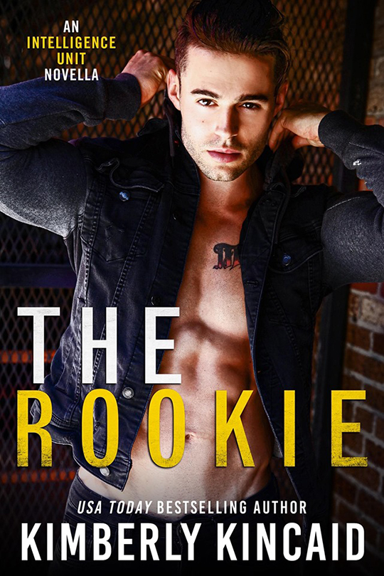 The Rookie by Kimberly Kincaid, Kimberly Kincaid romance author, Eric Guilmette model, CJC Photography book cover photographer